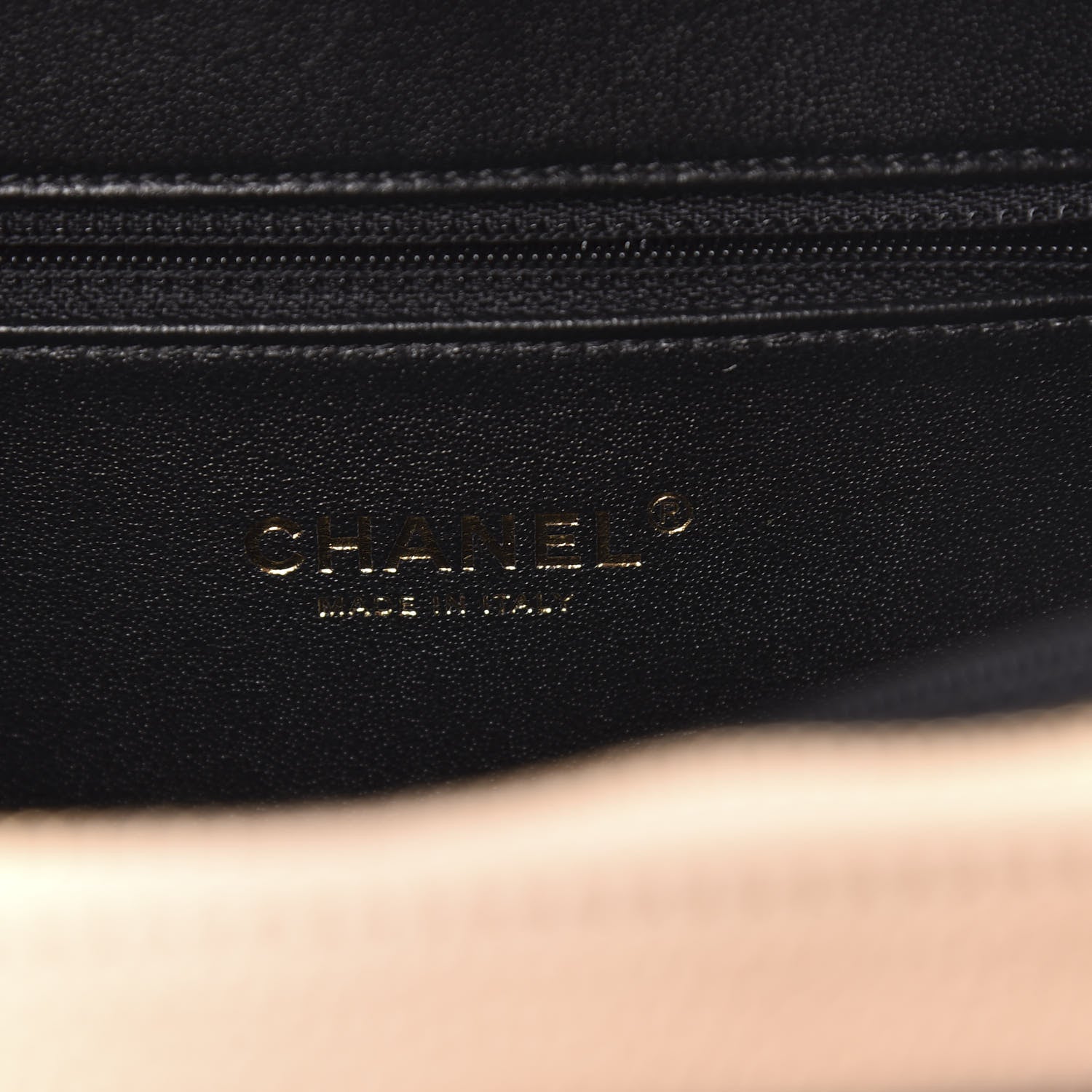 Chanel Caviar Quilted Medium CC Filigree Vanity Case Beige Black 6 of 11