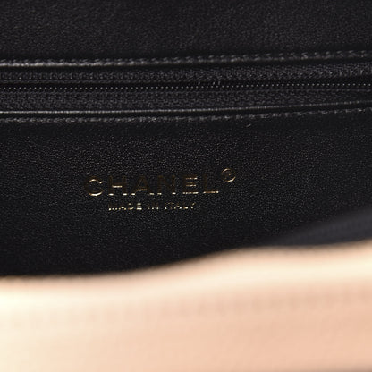 Chanel Caviar Quilted Medium CC Filigree Vanity Case Beige Black 6 of 11