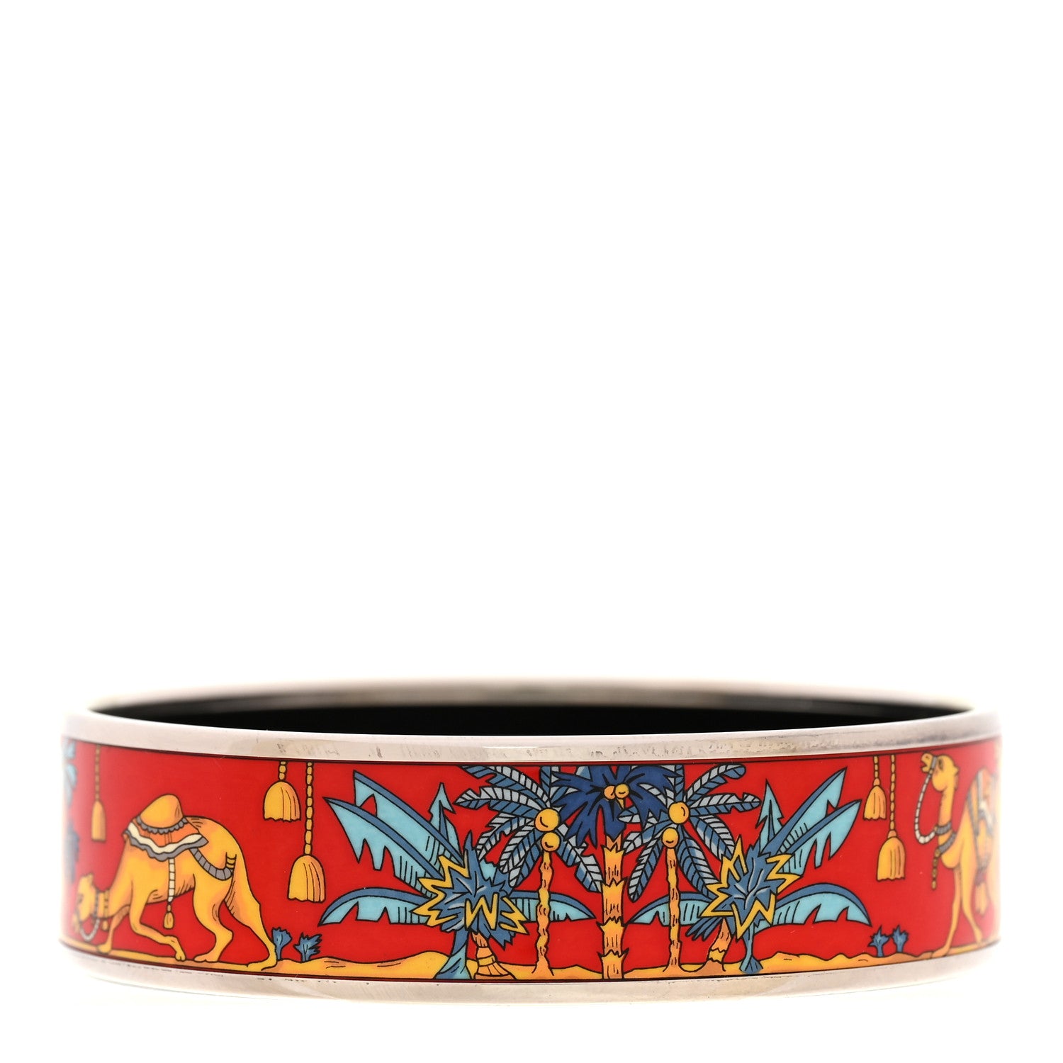 Hermes Enamel Printed Wide Bracelet 70 3 of 6