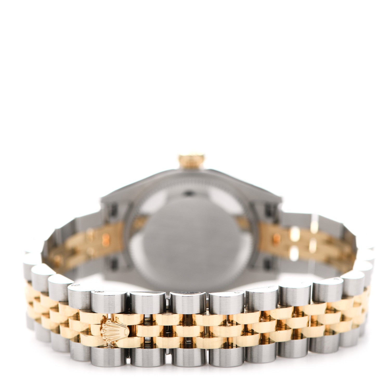 Rolex Stainless Steel 18K Yellow Gold 26mm Oyster Perpetual Datejust Watch Champagne Roman 179173 3 of 5