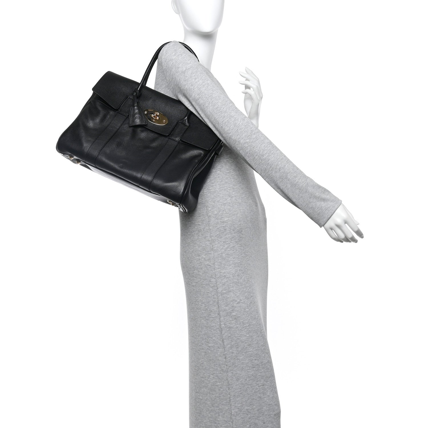 Mulberry Natural Leather Bayswater Black 2 of 13