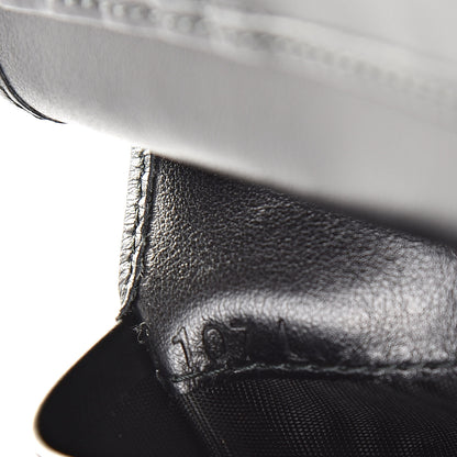 Prada Soft Calfskin Studded Compact Wallet Black 7 of 7