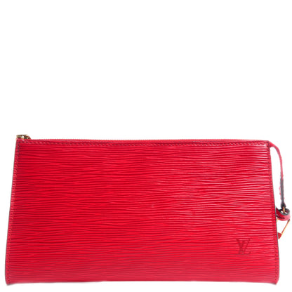 Louis Vuitton Epi Pochette Accessories 24 Red 1 of 8