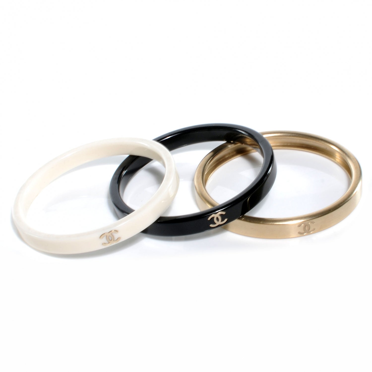 Chanel CC Bangle Set of 3 3 of 4