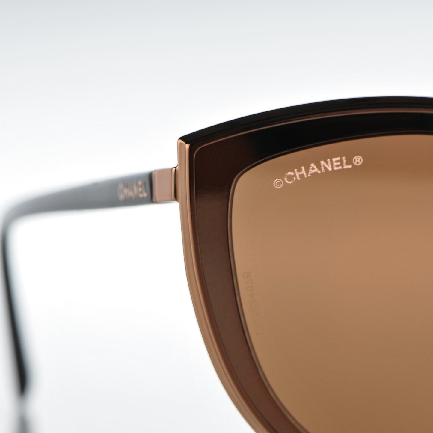 Metal Cat Eye Sunglasses 4222 Pink Gold