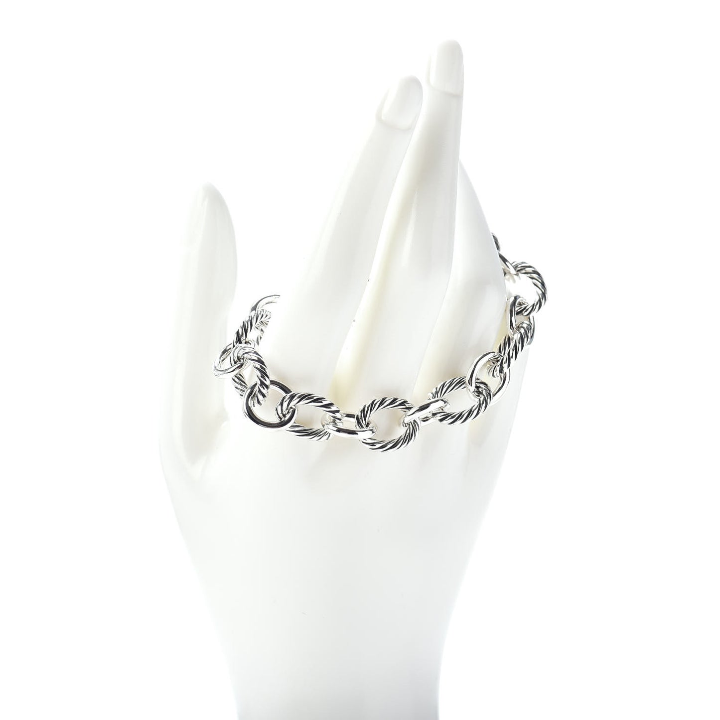 Sterling Silver 12mm Large Oval Link Bracelet