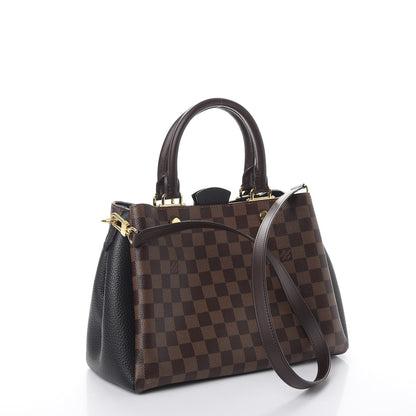 Louis Vuitton Damier Ebene Cuir Taurillon Brittany Black 3 of 8