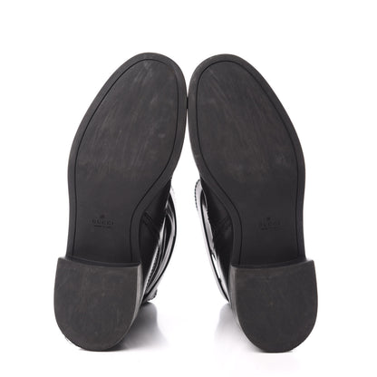 Gucci Calfskin Short Zip Boots 38 Black 5 of 8