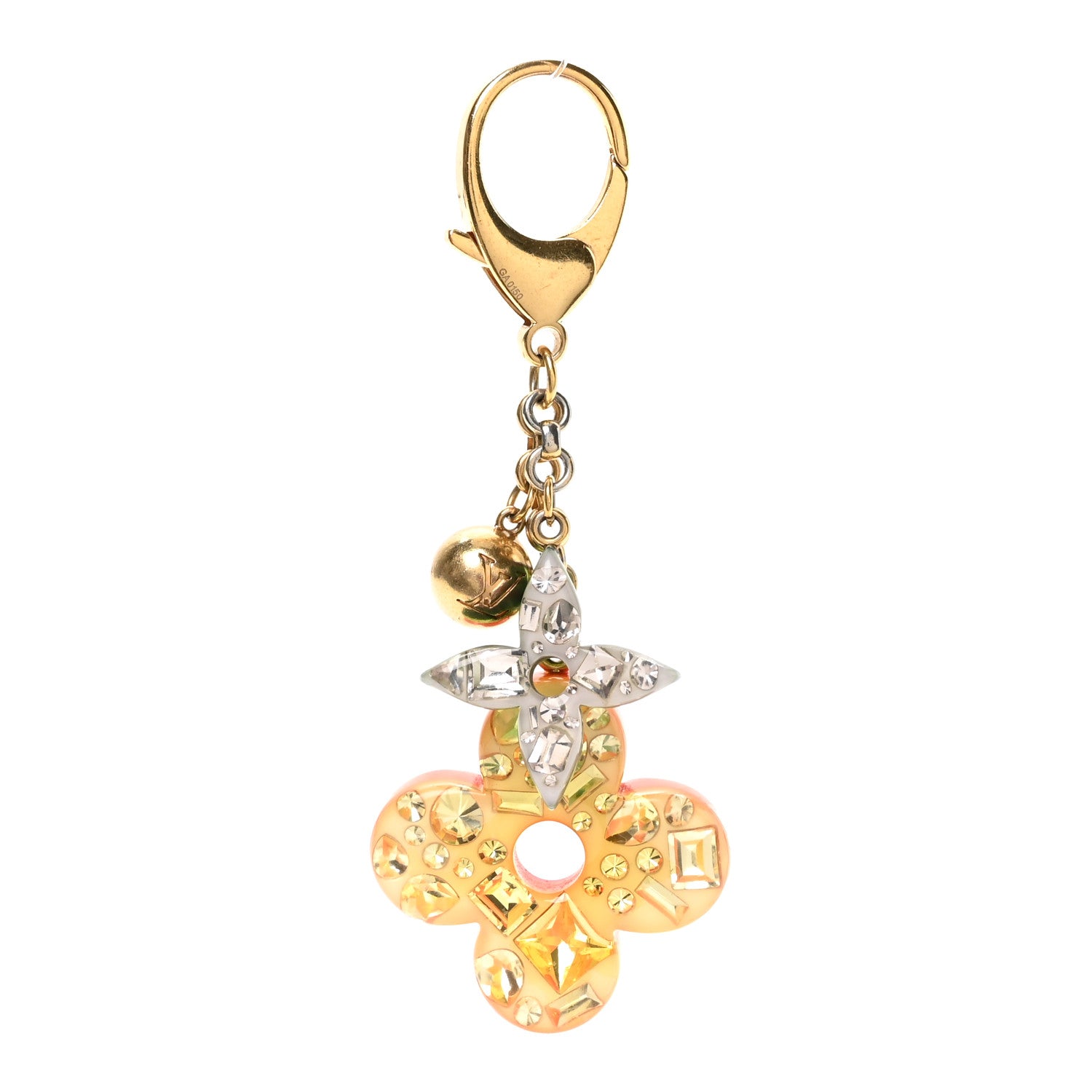 Louis Vuitton Resin Strass Glam Flower Bag Charm Multicolor 1 of 4