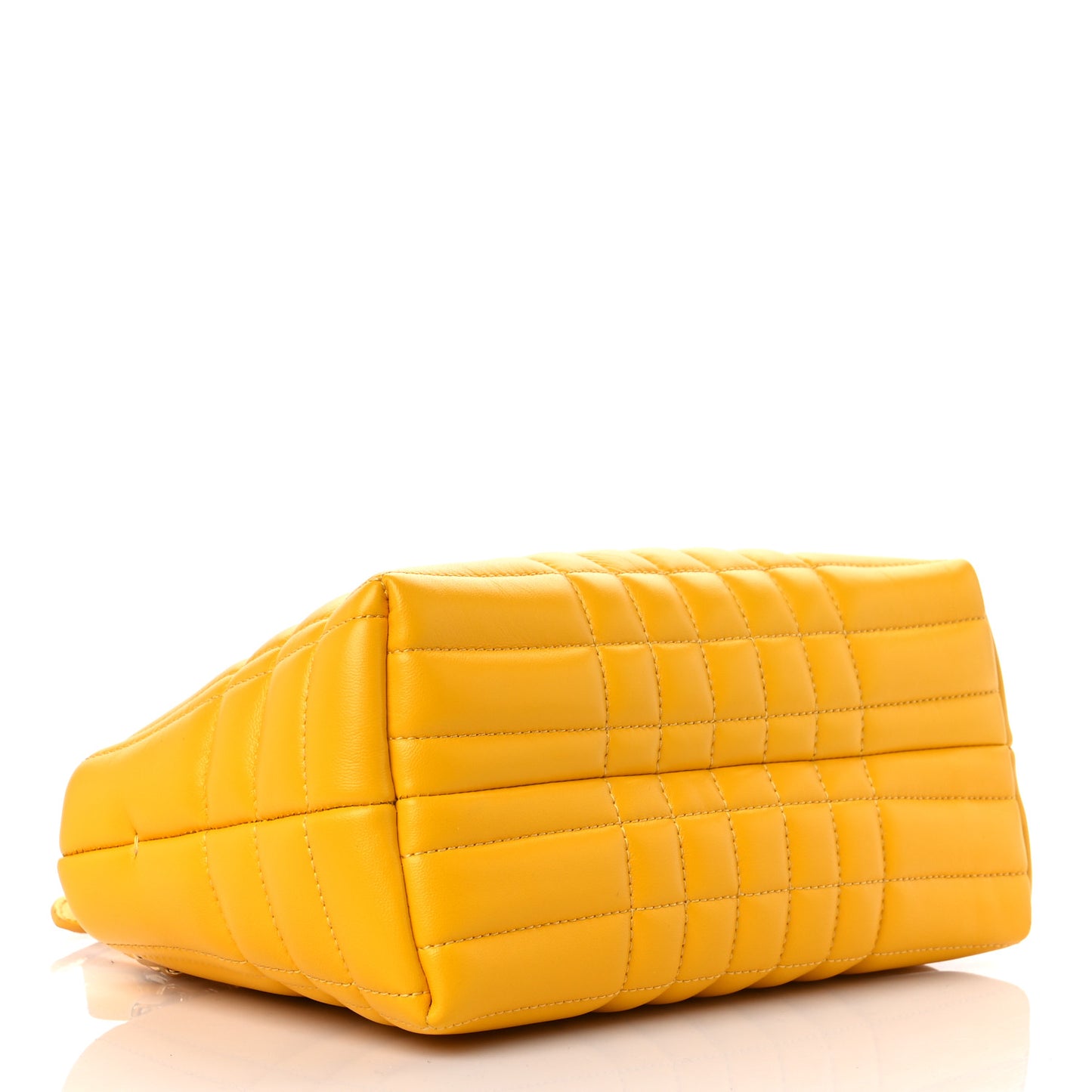 Calfskin Quilted Small Lola Zip Deep Saffron