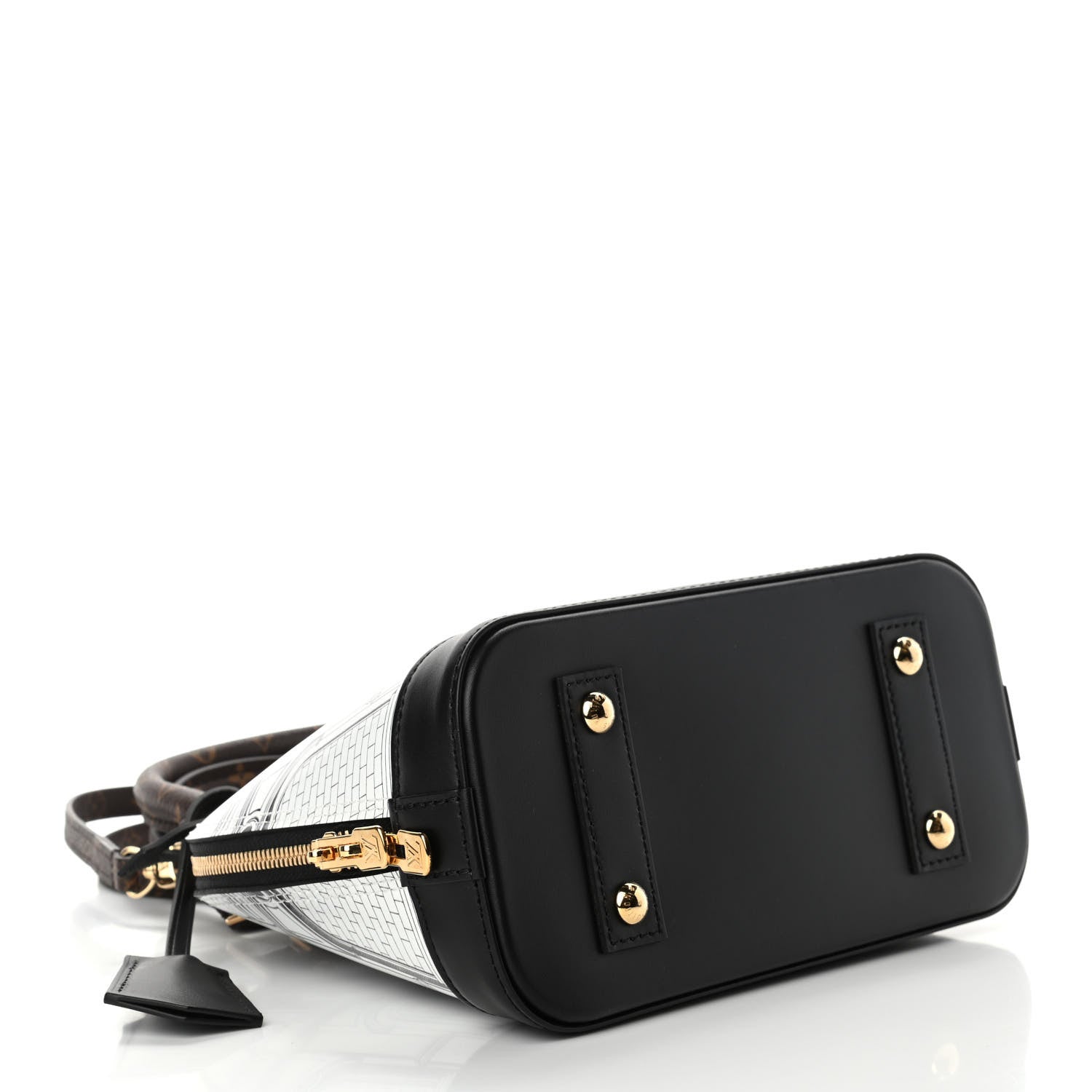 Louis Vuitton X FORNASETTI Calfskin Architettura Alma BB Black White 2 of 4