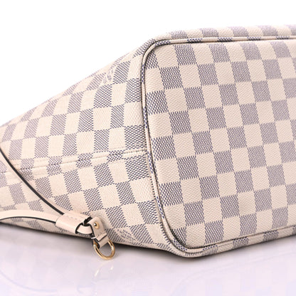 Louis Vuitton Damier Azur Braided Neverfull MM Pink 6 of 9