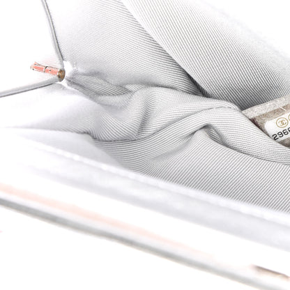 Chanel Metallic Crumpled Lambskin Clutch Silver 8 of 9