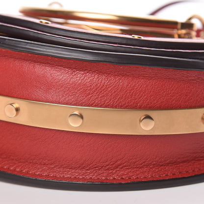 Chloe Calfskin Small Nile Bracelet Minaudiere Bag Dahlia Red 10 of 10