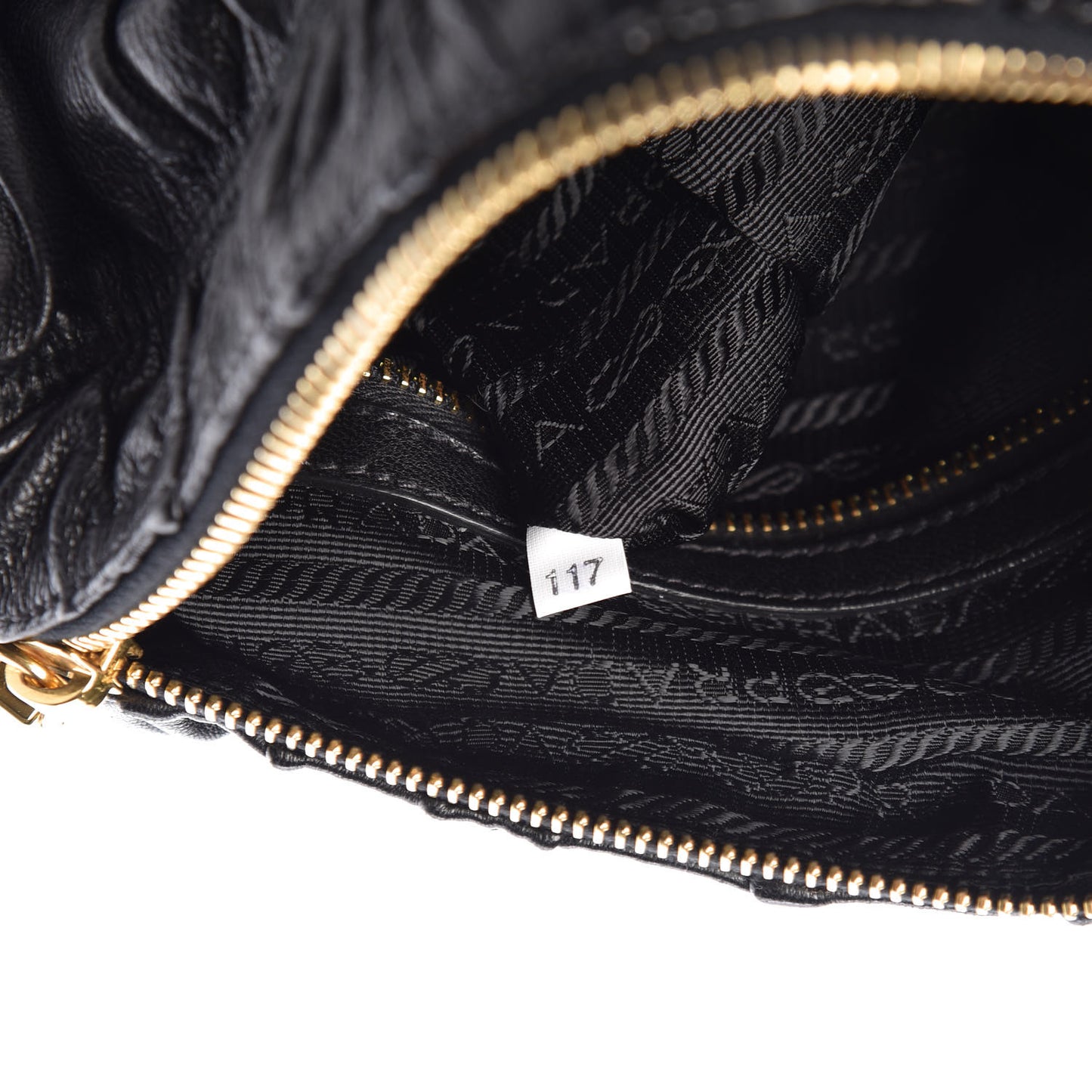 Nappa Gaufre Mini Bag Black