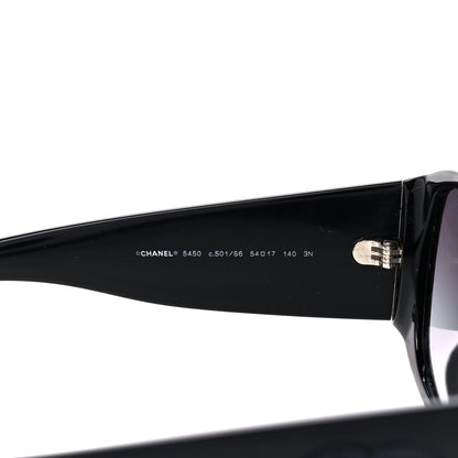 Chanel Acetate CC Logo Sunglasses 5450 Black 5 of 8