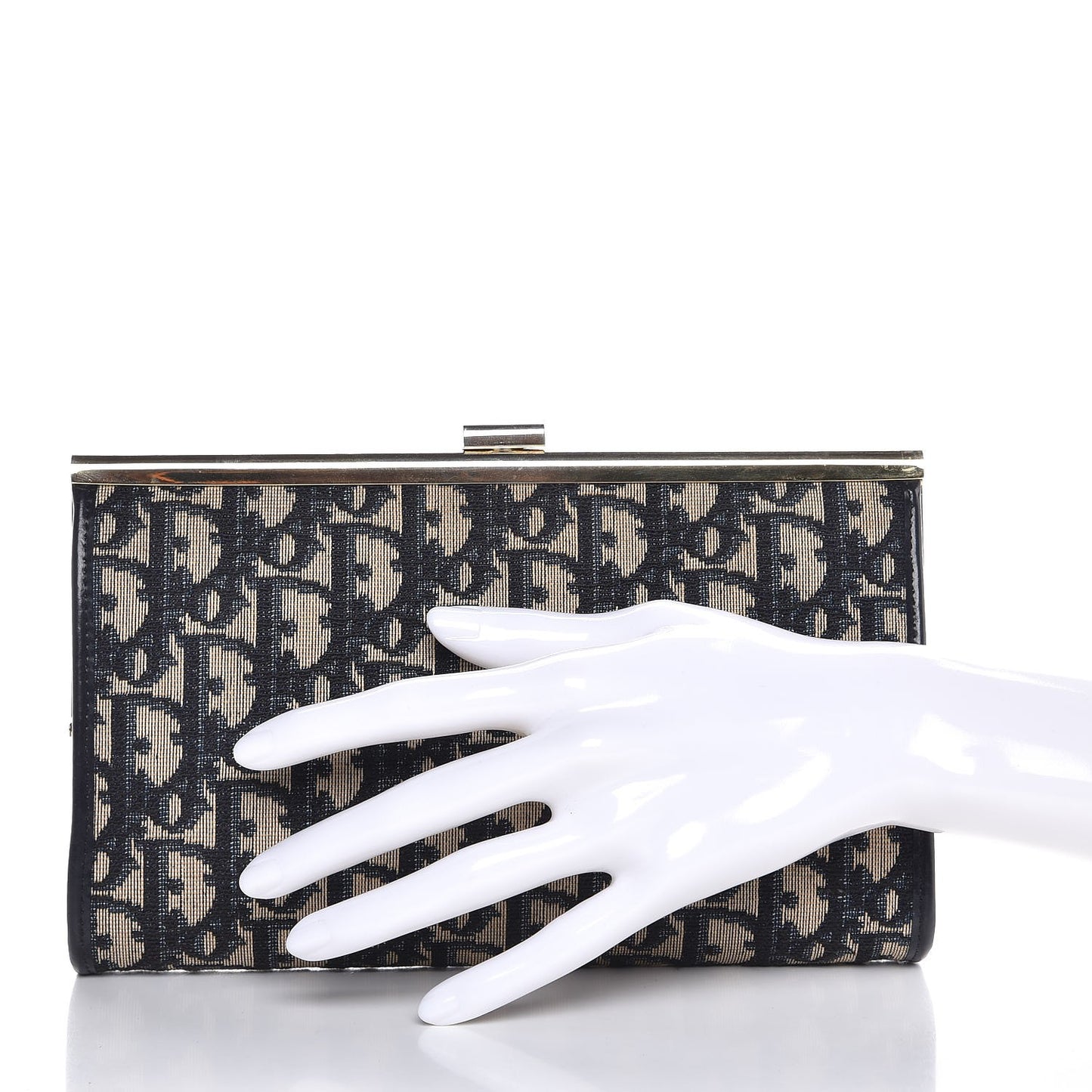 Monogram Small Clutch Navy Blue