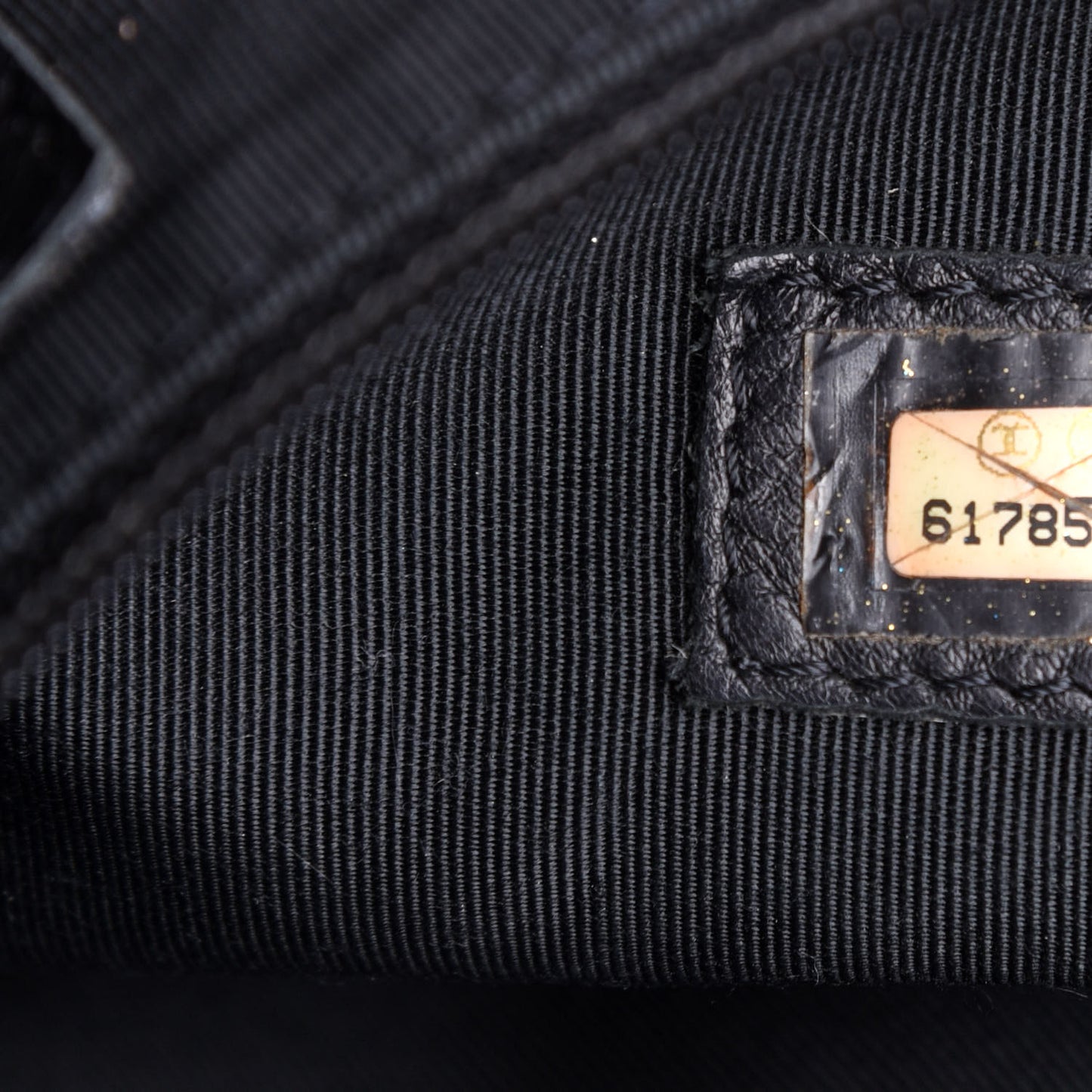 Caviar Quilted Bowler Black