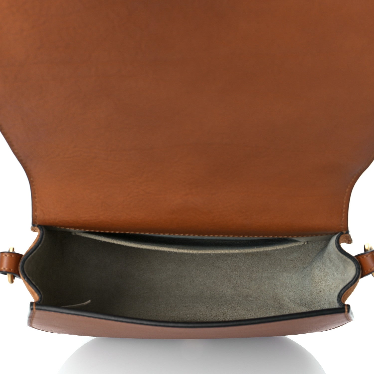 Chloe Calfskin Suede Medium Nile Bracelet Bag Caramel 5 of 13