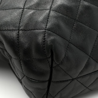 Saint Laurent Lambskin Quilted Maxi Icare Shopping Tote Black 14 of 15