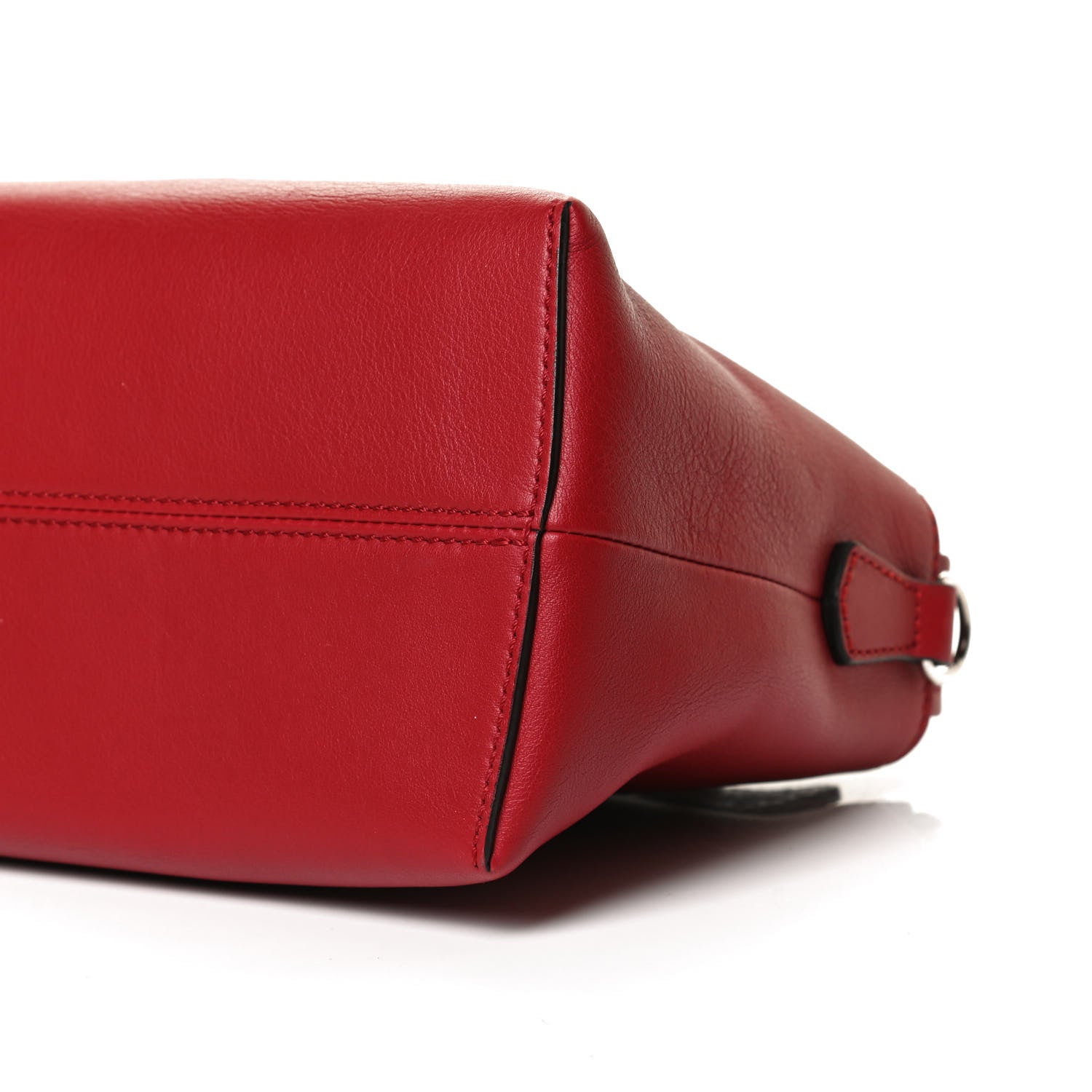Fendi Vitello Dolce Bi-Color FF 1974 Embossed Medium By The Way Boston Bag Fragola Maya Black 11 of 13