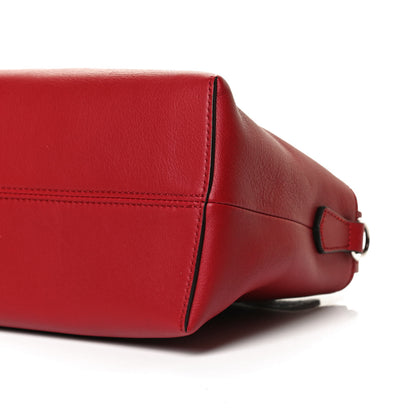Fendi Vitello Dolce Bi-Color FF 1974 Embossed Medium By The Way Boston Bag Fragola Maya Black 11 of 13
