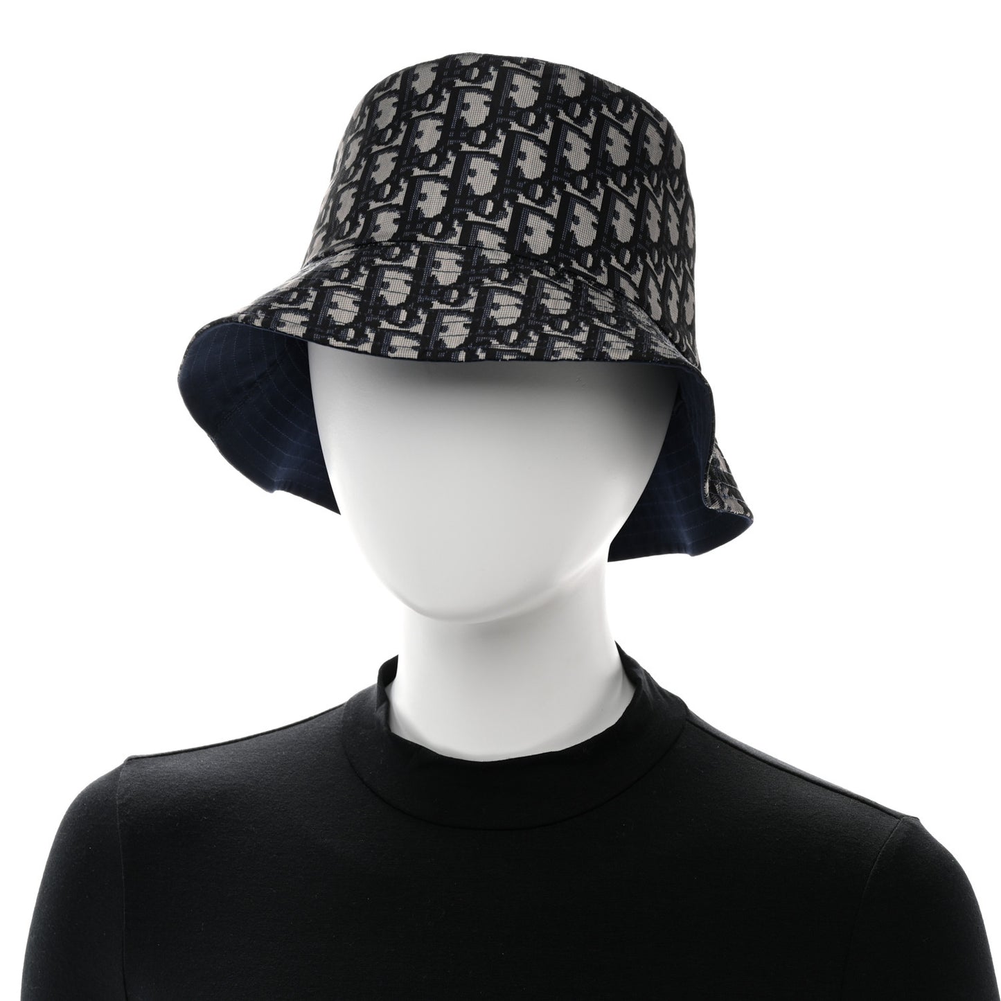 Oblique Reversible Teddy-D Brim Bucket Hat 56 Blue