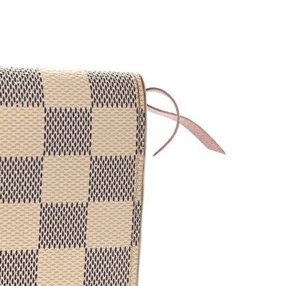Louis Vuitton Damier Azur Emilie Wallet Rose Ballerine 15 of 15