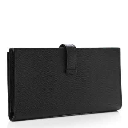 Hermes Epsom Bearn Gusset Wallet Black 3 of 8