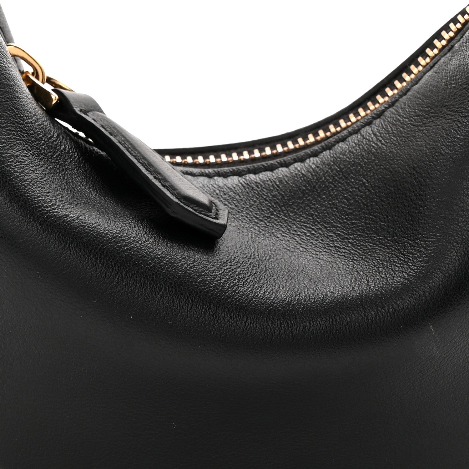 Fendi Vitello Grace Matte Nano Fendigraphy Hobo Charm Black 8 of 10