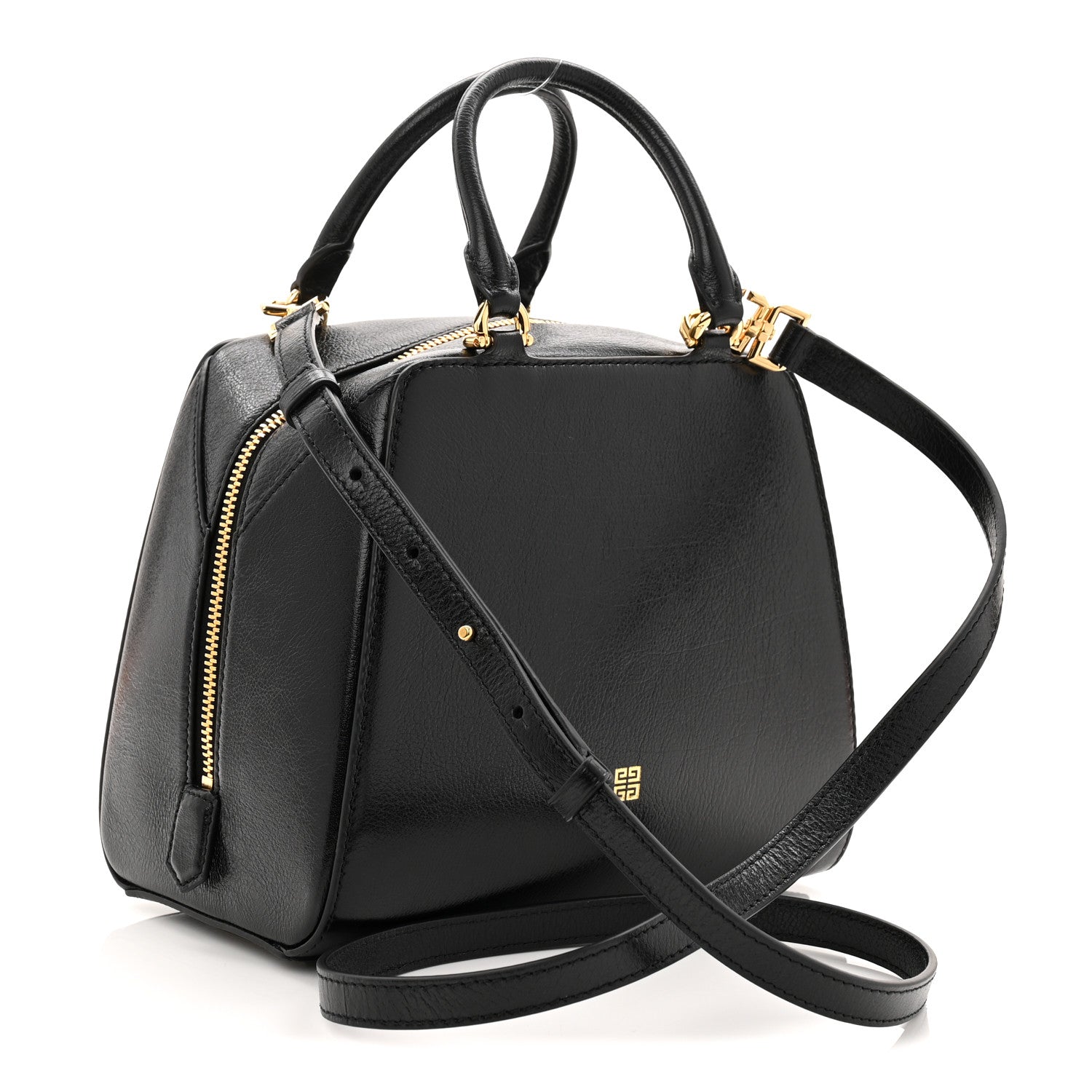 Givenchy Tumbled Buffalo Mini Antigona Cube Bag Black 3 of 9