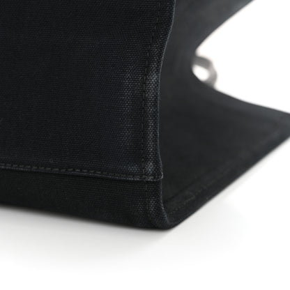 Versace Canvas Suppler Calfskin Cabas GV Signature Tote Black 12 of 12