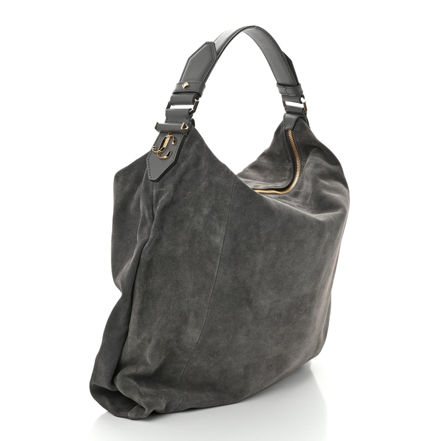 Suede Ana Hobo Shopping Tote Storm