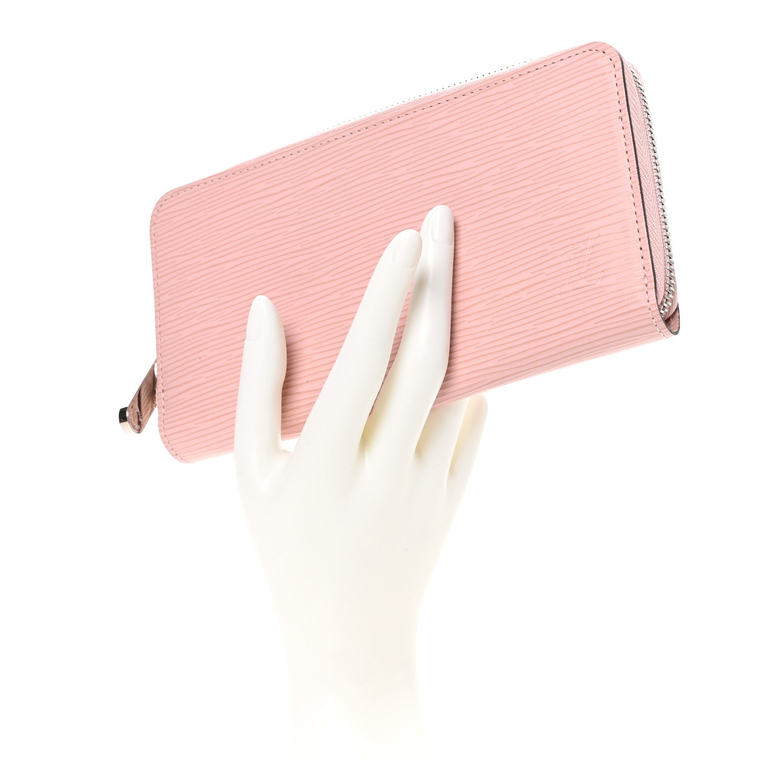 Louis Vuitton Epi Zippy Wallet Rose Ballerine 2 of 8