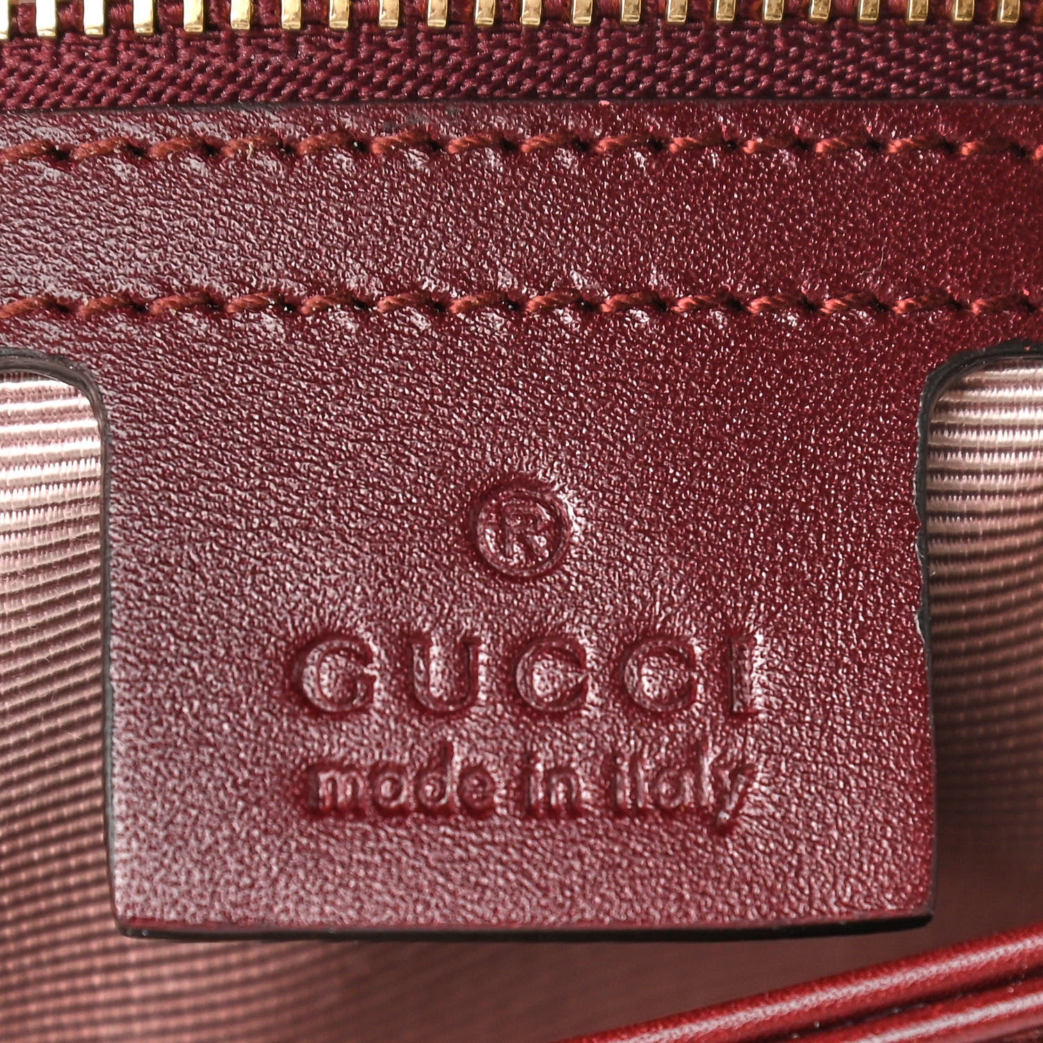 Gucci Vitello Palmellato Lux Small Arli Flap Shoulder Bag Vintage Bordeaux 7 of 12