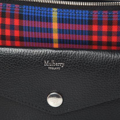 Mulberry Tartan Check Large Pouch With Chain Porcelain Blue 7 of 11