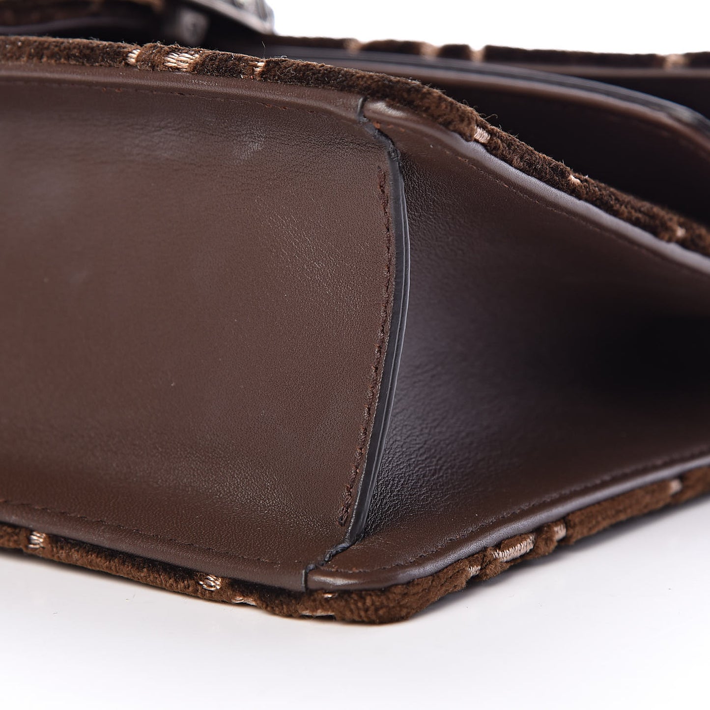 Velvet Moon Calfskin Crystal GG Monogram Small Dionysus Shoulder Bag Brown Vintage Cocoa Black Diamond