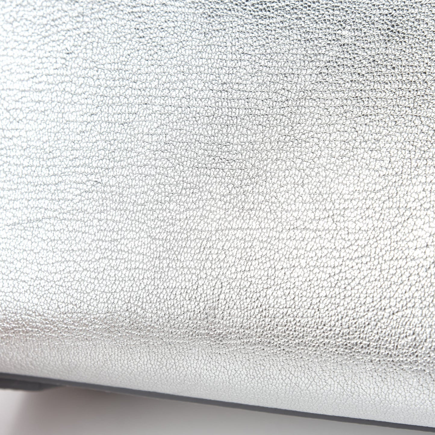 Metallic Sugar Goatskin Mini Antigona Silver