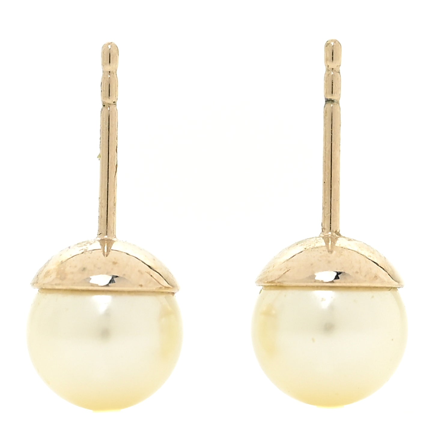 Pearl Mise En Dior Tribal Earrings Gold