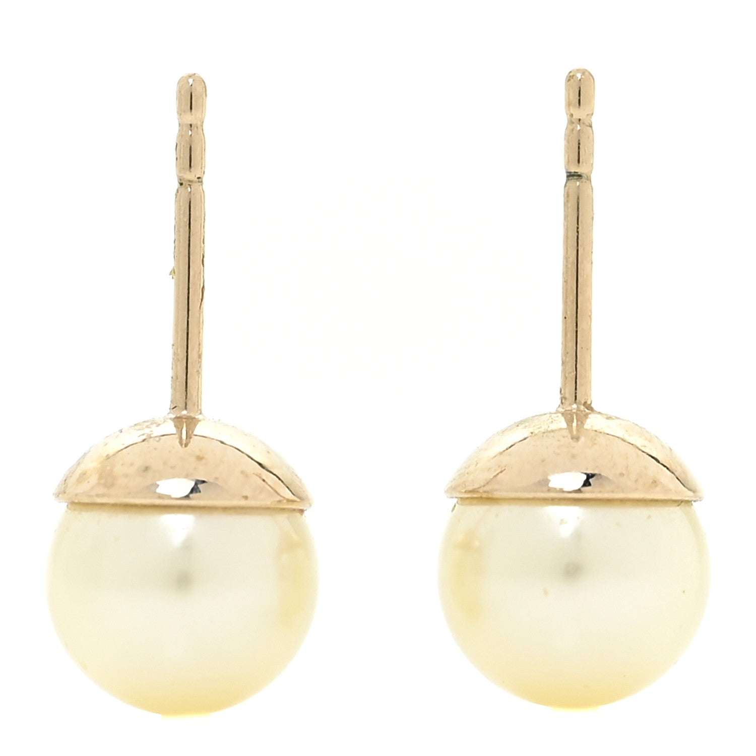 Christian Dior Pearl Mise En Dior Tribal Earrings Gold 3 of 5
