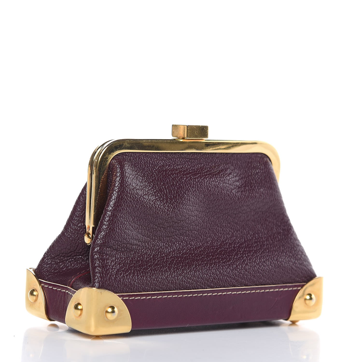 Louis Vuitton Suhali Porte-Monnaie Coin Purse Prune 3 of 9