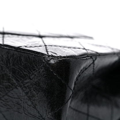 Chanel Glazed Aged Calfskin Quilted 2.55 Reissue 227 Flap Black 11 of 20