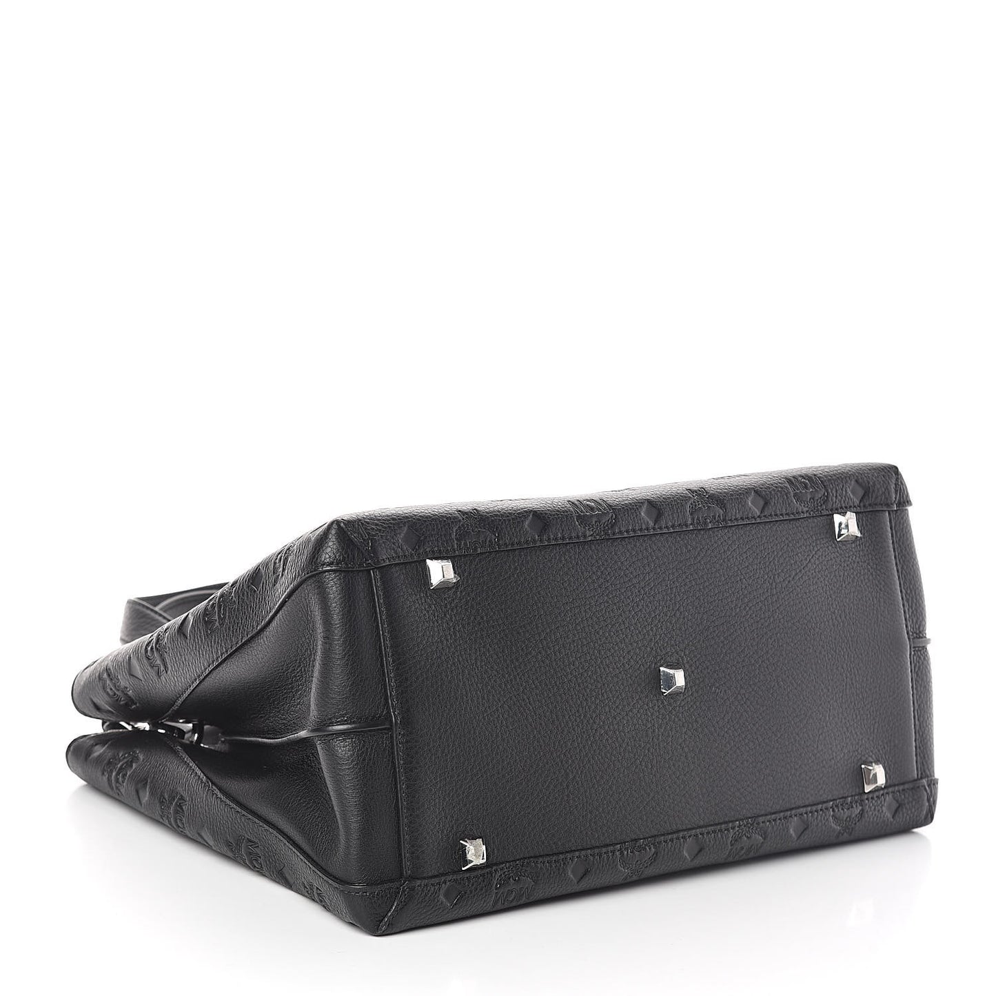 Calfskin Ottomar Monogram Large Essential Tote Black