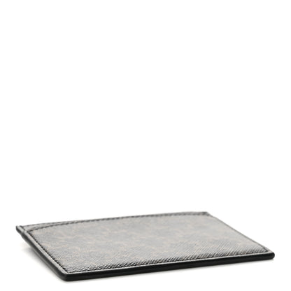 Celine Triomphe Canvas Card Holder Black 4 of 9