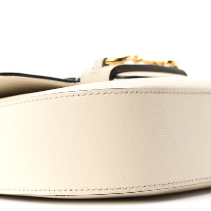 Gucci Azalea Calfskin Web Mini Horsebit 1955 Shoulder Bag Mystic White 9 of 10