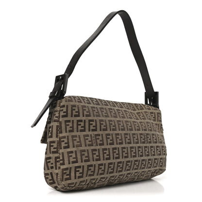 Fendi Zucchino Baguette Toro Mogano Panna 3 of 10