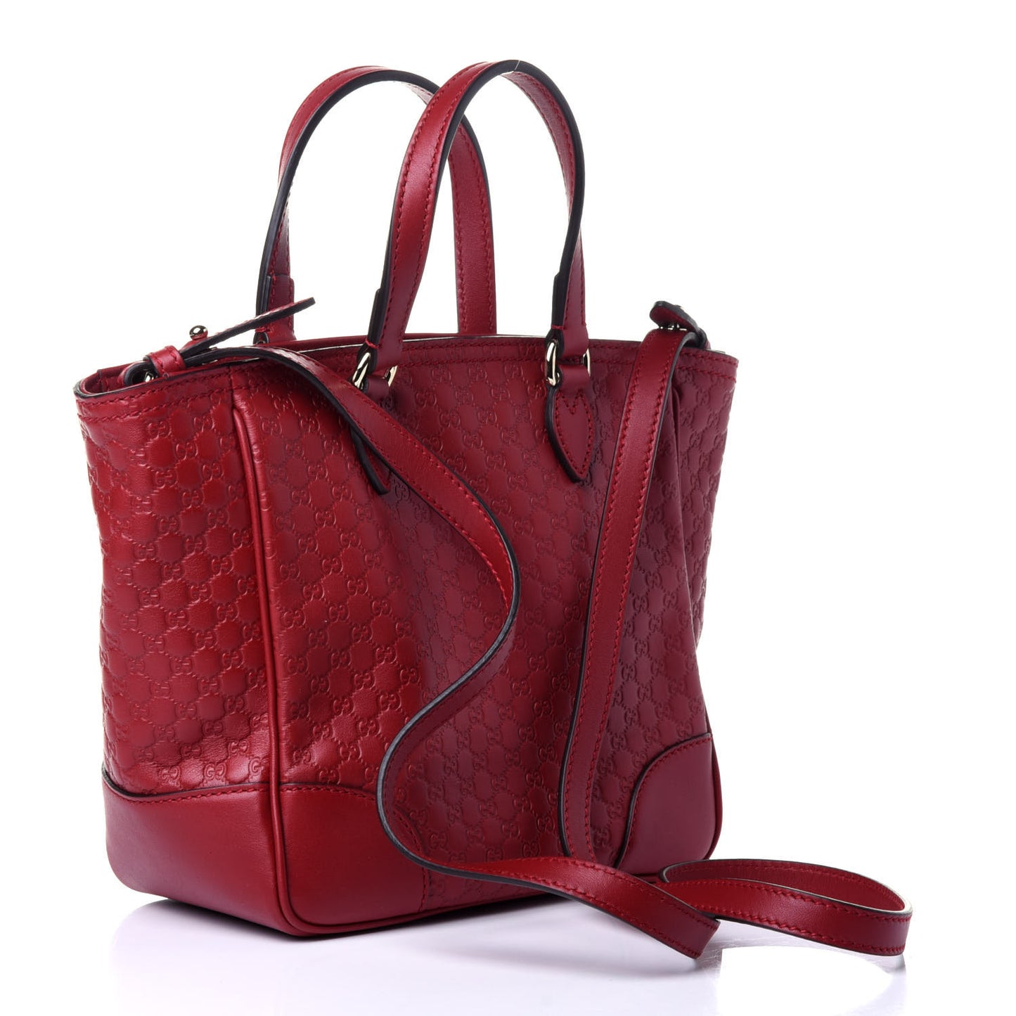 Microguccissima Small Bree Tote Red