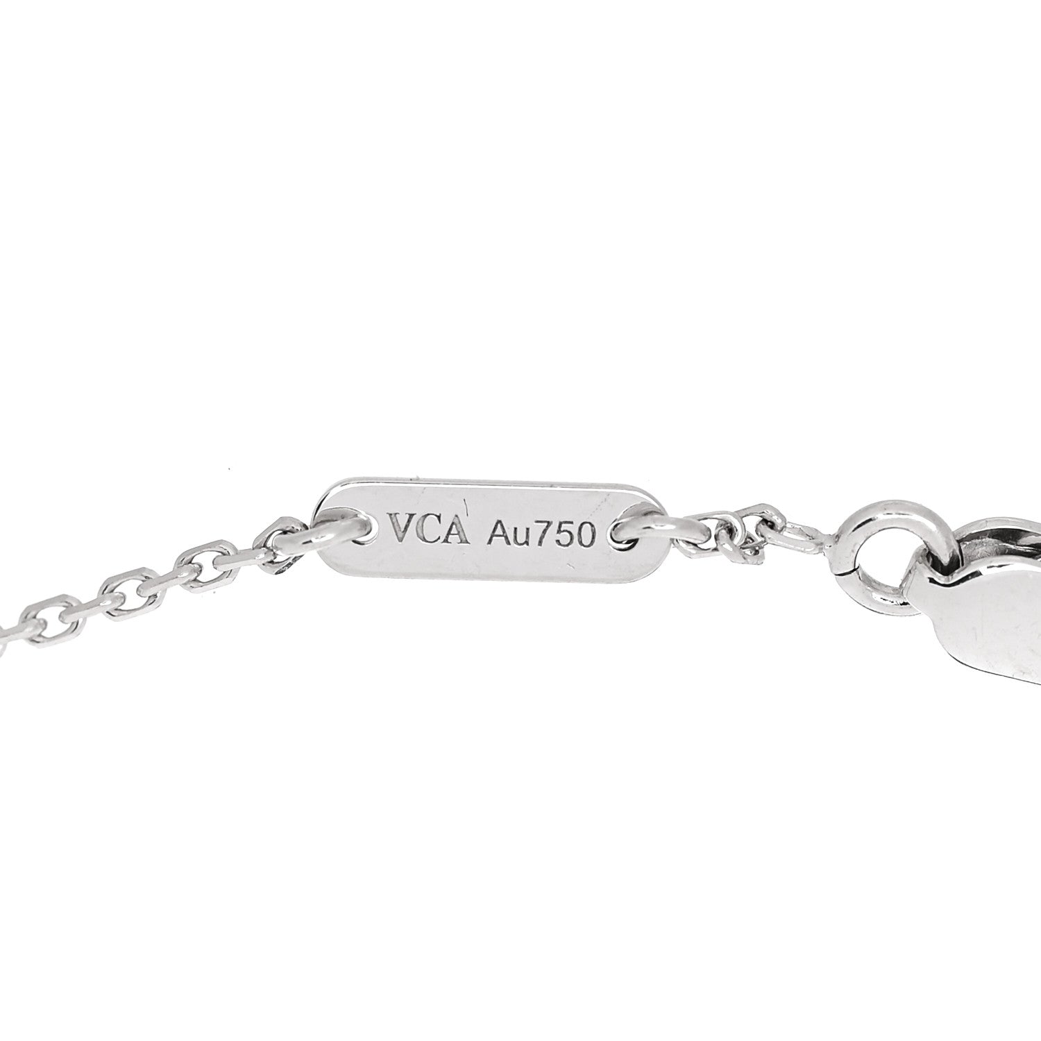 Van Cleef & Arpels 18K White Gold Turquoise Sweet Alhambra Butterfly Bracelet 4 of 4