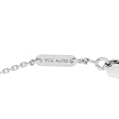 Van Cleef & Arpels 18K White Gold Turquoise Sweet Alhambra Butterfly Bracelet 4 of 4