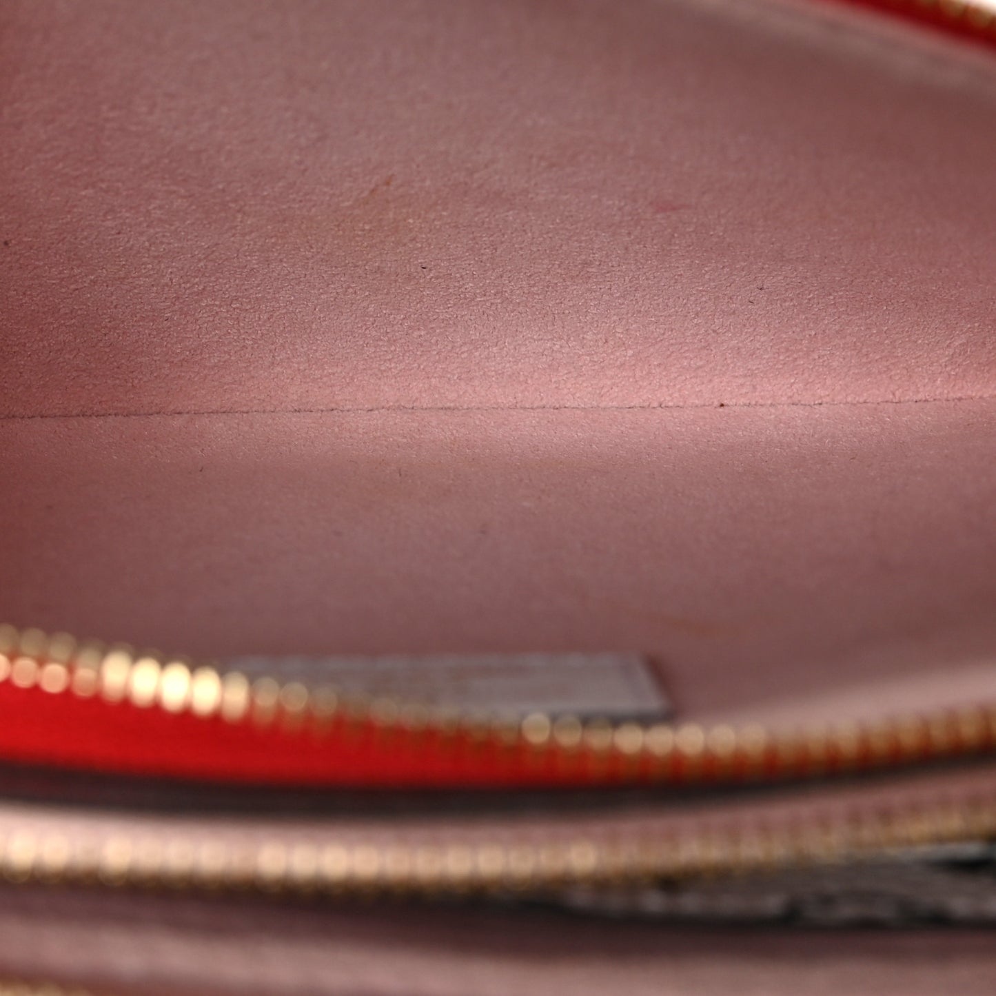 Monogram Giant Double Zip Pochette Rouge